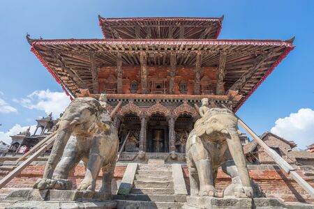 Vishwanath Temple at Patan dubar square, Kathmandu, Nepalの写真素材