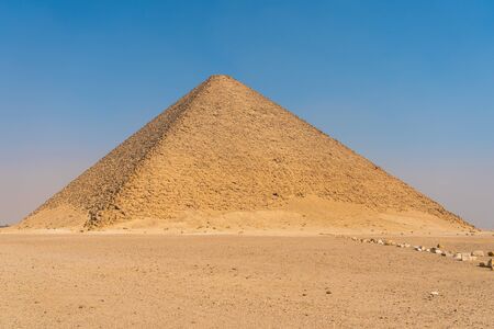 Red Pyramid, Largest pyramid of Old Kingdom at Dahshur Necropolis, Lower Egypt, Africa