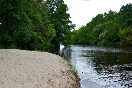 On the river bankの写真素材