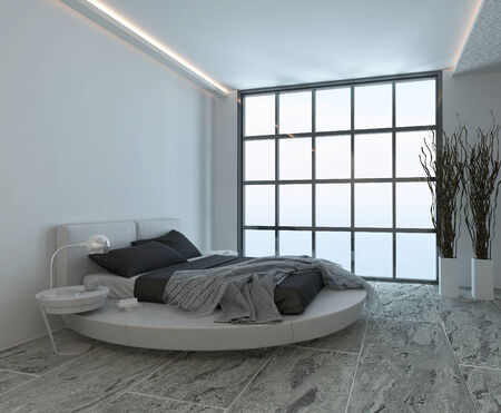 Modern design luxury bedroom interiorの写真素材