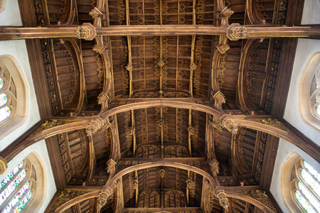 Roof of the Tudor Great Hall at Hampton Court Palaceのeditorial素材