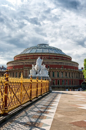 Royal Albert Hall as seen from Kensington Gardens in Londonのeditorial素材