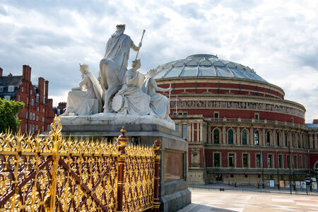 Royal Albert Hall as seen from Kensington Gardens in Londonのeditorial素材