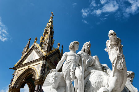 The Albert Memorial in Kensington Gardens, London, UKのeditorial素材