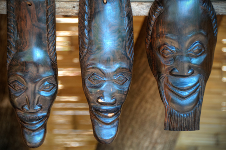Close up of artcrafts in Africaの写真素材