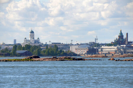 Cityscape in Helsinki, Finlandの写真素材