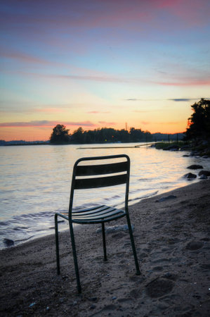 Panorama of seashore in Helsinki, Finlandの写真素材