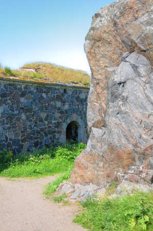 Landscape of Suomenlinna の写真素材