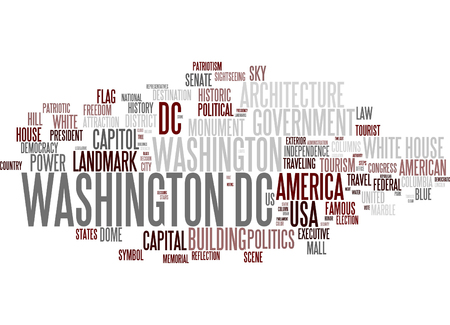 Word cloud - Washington D.C.の写真素材