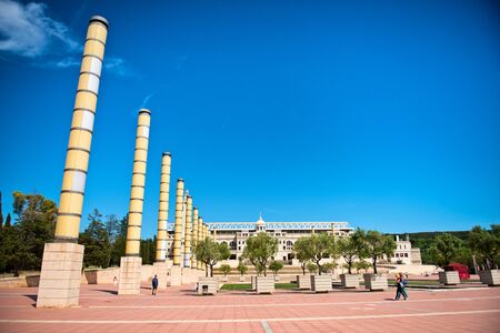 Montjuic sports competition park in Barcelona. Barcelona held the 1992 Summer sports competition...