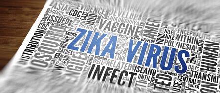 ZIKA Virus (ZIKA-Virus) as abstract concept artの写真素材