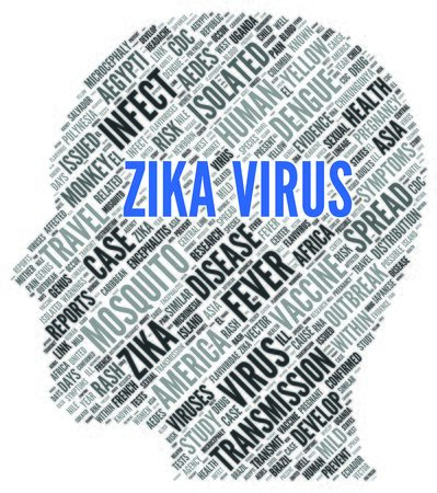 ZIKA Virus (ZIKA-Virus) as abstract concept artの写真素材