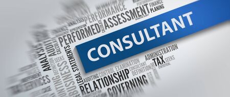 CONSULTANT | Business Abstract Conceptの写真素材