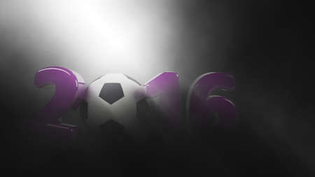 Beam of light shining down on 2016 Footballの写真素材