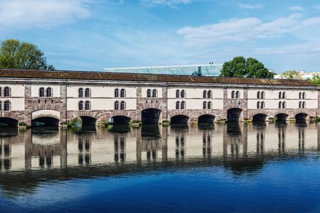 Barrage Vauban historic building in Strasbourg, Alsace, Franceのeditorial素材