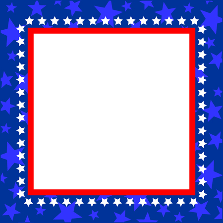 American pattern frame symbols with empty space for your text and images.のイラスト素材