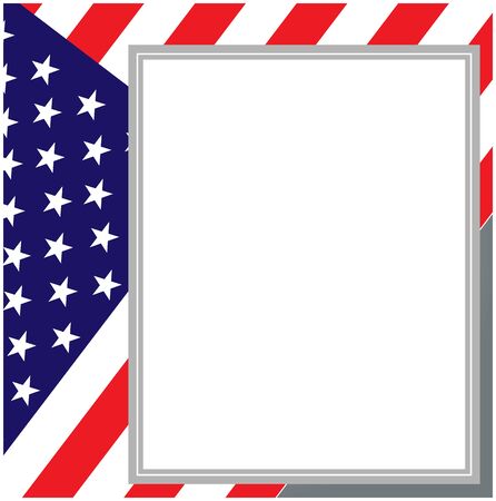 United states flag card posterのイラスト素材