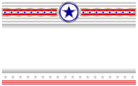 American flag banner with copy space for your text and images.のイラスト素材