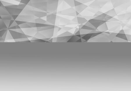 Polygonal fractal gray background with copy space for your text.の写真素材