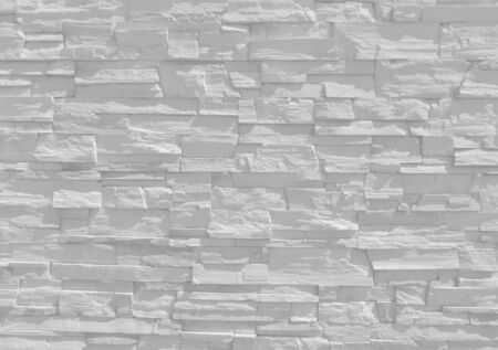 White old decorative stone wall texture background banner with clean space for your design.の写真素材