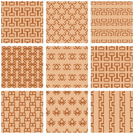 Seamless patterns setのイラスト素材