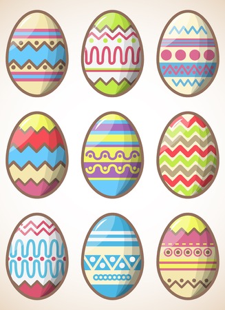 Easter eggsのイラスト素材