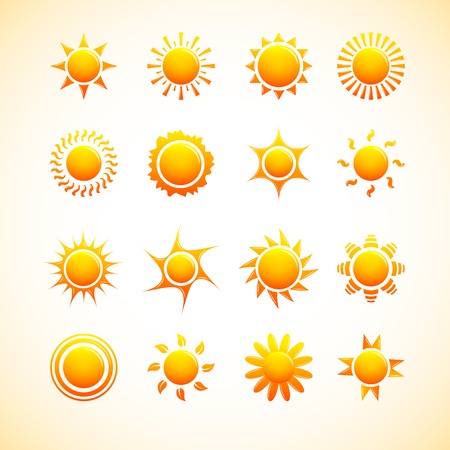 Suns iconsのイラスト素材