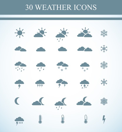 Weather iconsのイラスト素材