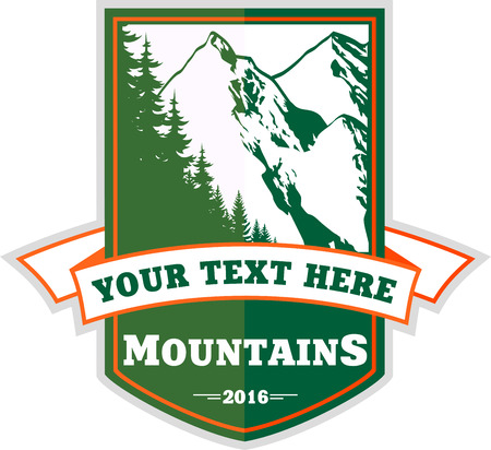 Mountains Emblemのイラスト素材