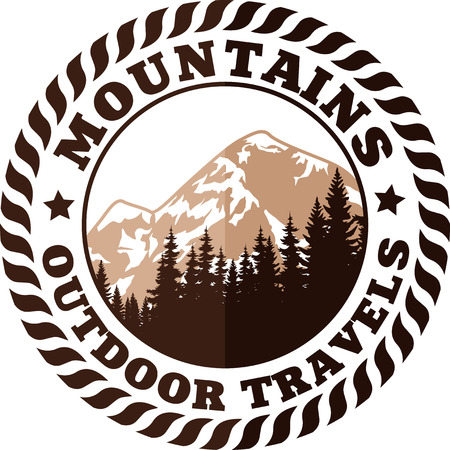 Mountains Emblemのイラスト素材