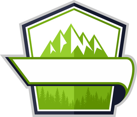Mountains Emblemのイラスト素材
