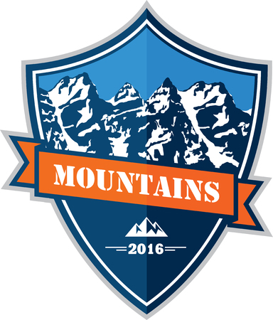 Mountains Emblemのイラスト素材