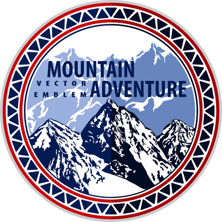 Mountains Emblemのイラスト素材