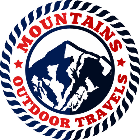 Mountains Emblemのイラスト素材