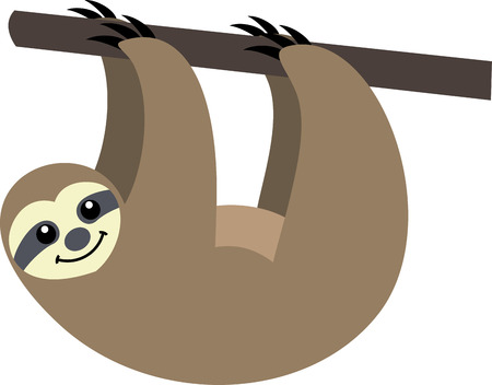 funny slothのイラスト素材