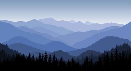 morning in mountainsのイラスト素材