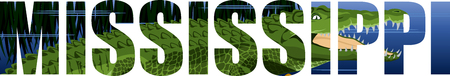 vector Mississippi textのイラスト素材