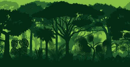 Rainforest rainforest jungle forest backgroundのイラスト素材