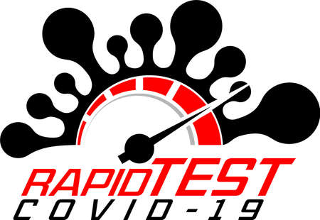 Coronavirus Testing Covid-19 Rapid IgM-IgG test logoのイラスト素材