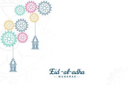 Vector flat eid al adha bakrid festival nice social media templateのイラスト素材