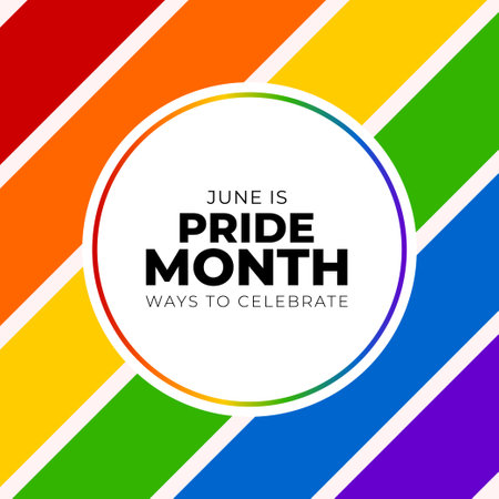 Vector happy pride month social media post template new designのイラスト素材