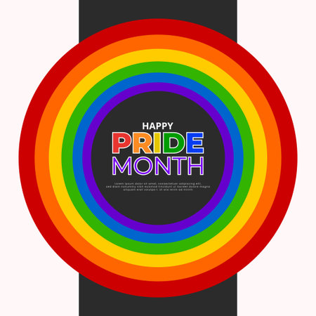 Vector happy pride month social media new template designのイラスト素材