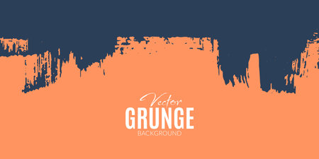 Dark Grey Blue and Atomic Tangerine abstract dirty grunge advertising banner or poster background design vector fileのイラスト素材