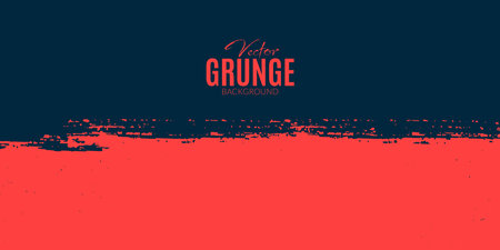 Coral red abstract dirty grunge advertising banner or poster dark blue whale background design vector fileのイラスト素材