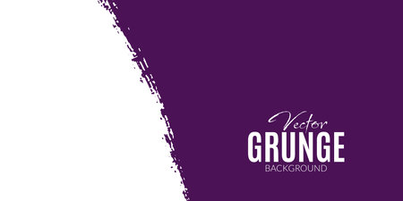 White abstract dirty grunge stroke banner or poster purpla color background vector fileのイラスト素材