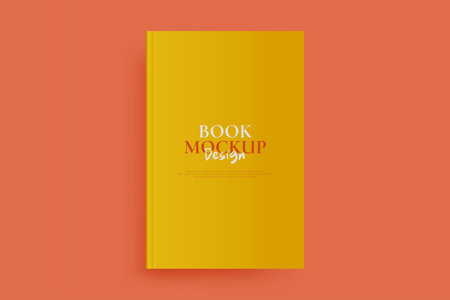 Book Cover Mockup Blank empty frame space Of Magazine, Booklet, Brochure. Illustration. Background. Mock Up Template Ready For Your Design. Vector fileのイラスト素材