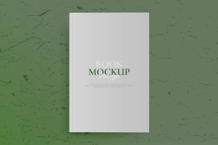 Mockup book a4 3d cover frame card design magazine or notebook and advertising branding vector fileのイラスト素材