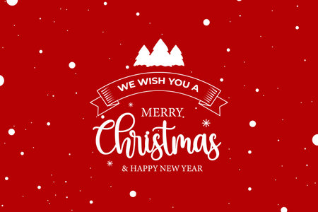 Vector merry christmas wishing or greeting card with xmas elements vector fileのイラスト素材