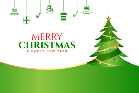 Vector merry christmas wishing or greeting card with xmas elements vector fileのイラスト素材