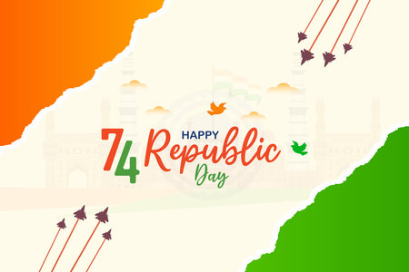 Vector happy republic day banner design vector fileのイラスト素材